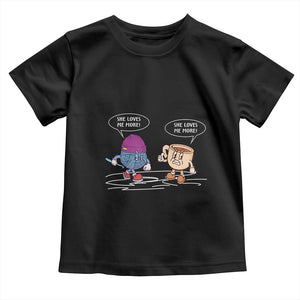 Funny Crochet Coffee Lover Toddler T Shirt She Loves Me More TS09 Black Print Your Wear