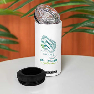Mental Health Awareness 4 in 1 Can Cooler Tumbler Fight The Stigma Aesthetic TS09 Print Your Wear
