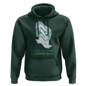 Mental Health Awareness Hoodie Fight The Stigma Aesthetic TS09 Dark Forest Green Printyourwear