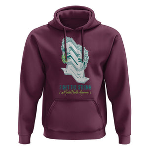 Mental Health Awareness Hoodie Fight The Stigma Aesthetic TS09 Maroon Printyourwear