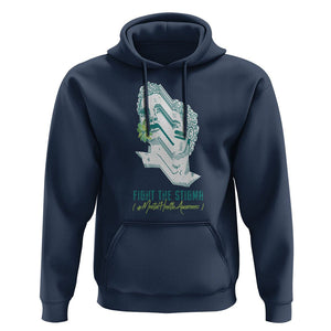 Mental Health Awareness Hoodie Fight The Stigma Aesthetic TS09 Navy Printyourwear