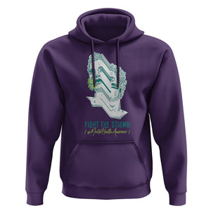 Mental Health Awareness Hoodie Fight The Stigma Aesthetic TS09 Purple Printyourwear