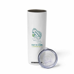 Mental Health Awareness Skinny Tumbler Fight The Stigma Aesthetic TS09 Print Your Wear