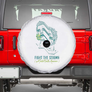 Mental Health Awareness Spare Tire Cover Fight The Stigma Aesthetic TS09 White Print Your Wear