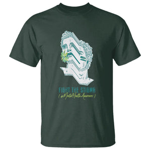 Mental Health Awareness T Shirt Fight The Stigma Aesthetic TS09 Dark Forest Green Printyourwear