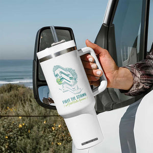 Mental Health Awareness Tumbler With Handle Fight The Stigma Aesthetic TS09 Print Your Wear