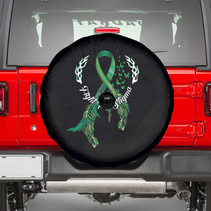 Mental Health Awareness Spare Tire Cover Fight The Stigma Butterfly Green Ribbon TS09 Black Print Your Wear
