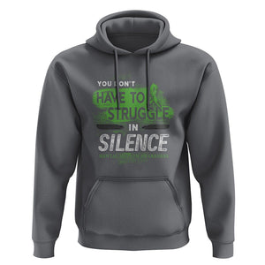 Mental Health Awareness Hoodie You Don't Have To Struggle In Silence TS09 Charcoal Printyourwear