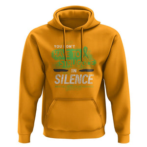 Mental Health Awareness Hoodie You Don't Have To Struggle In Silence TS09 Gold Printyourwear