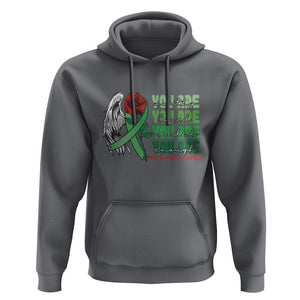 Mental Health Awareness Hoodie You Are Worthy Loved Needed Enough Typoghaphy TS09 Charcoal Printyourwear