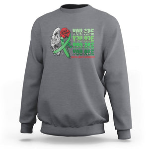 Mental Health Awareness Sweatshirt You Are Worthy Loved Needed Enough Typoghaphy TS09 Charcoal Printyourwear