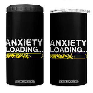 Mental Health Awareness Anxiety Loading 4 in 1 Can Cooler Tumbler TS09 One Size: 16 oz Black Print Your Wear