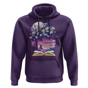 Introvert Book Lover Hoodie Books Helping Introverts Avoid Conversation TS09 Purple Printyourwear