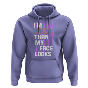 Introvert Hoodie I'm Nicer Than My Face Looks TS09 Violet Printyourwear