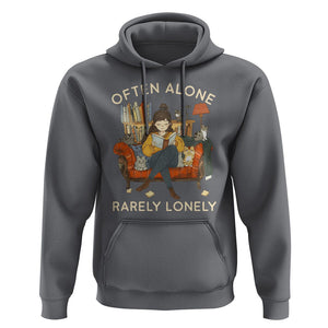 Introvert Hoodie Often Alone Rarely Lonely TS09 Charcoal Printyourwear
