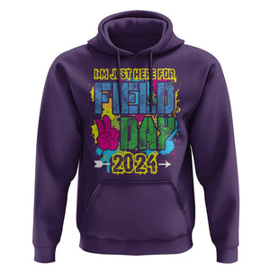 I'm Just Here For Field Day 2024 Hoodie TS09 Purple Print Your Wear