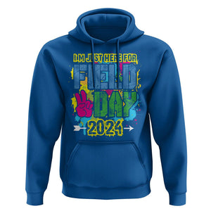 I'm Just Here For Field Day 2024 Hoodie TS09 Royal Blue Print Your Wear