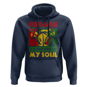 Reggae Is A Rythm Of My Soul Jamaica Music Hoodie TS09 Navy Print Your Wear