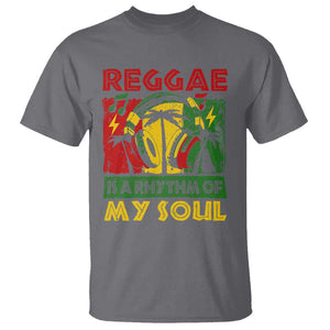Reggae Is A Rythm Of My Soul Jamaica Music T Shirt TS09 Charcoal Print Your Wear