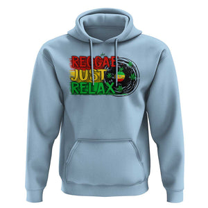 Funny Reggae Just Relax Cannabis Weed 420 Hoodie TS09 Light Blue Print Your Wear