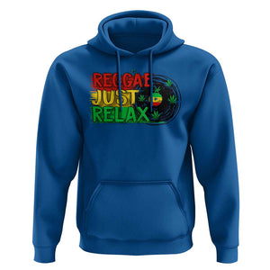 Funny Reggae Just Relax Cannabis Weed 420 Hoodie TS09 Royal Blue Print Your Wear