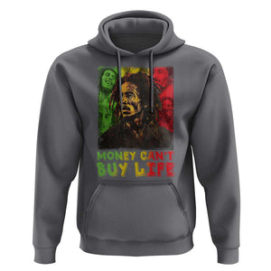 Legend Bob Hoodie Money Can't Buy Life Jamaican Reggae TS09 Charcoal Print Your Wear