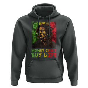 Legend Bob Hoodie Money Can't Buy Life Jamaican Reggae TS09 Dark Heather Print Your Wear