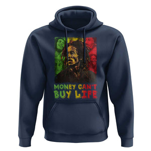 Legend Bob Hoodie Money Can't Buy Life Jamaican Reggae TS09 Navy Print Your Wear