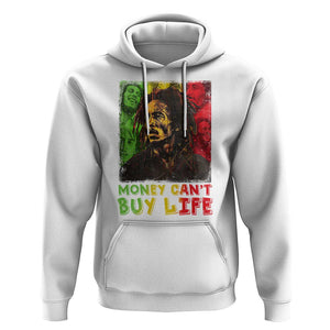 Legend Bob Hoodie Money Can't Buy Life Jamaican Reggae TS09 White Print Your Wear