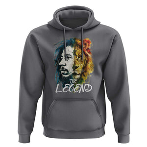 Legend Bob Lion Reggae Jamaica Music Hoodie TS09 Charcoal Print Your Wear