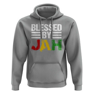 Blessed By Jah Jamaican Rastafari Rasta Hoodie TS09 Sport Gray Print Your Wear