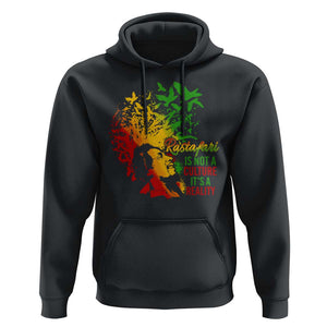 Rasta Legend Bob Hoodie Rastafari Is Not A Culture It's A Reality Jamaica Jamaican TS09 Black Print Your Wear