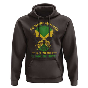 Jamaican Proverbs Hoodie You Can Shake A Mans Head But You Cannot Shake His Heart Skull TS09 Dark Chocolate Print Your Wear