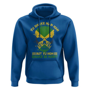 Jamaican Proverbs Hoodie You Can Shake A Mans Head But You Cannot Shake His Heart Skull TS09 Royal Blue Print Your Wear