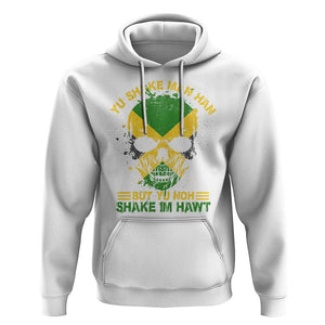 Jamaican Proverbs Hoodie You Can Shake A Mans Head But You Cannot Shake His Heart Skull TS09 White Print Your Wear