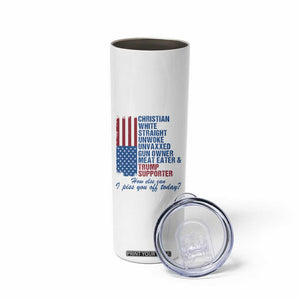 Trump Supporter Skinny Tumbler Christian White Straight Gun Owner Meat Eater TS09 Print Your Wear