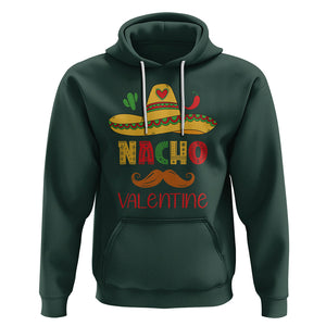 Valentine's Day Hoodie Funny Nacho Love Mexican Sombraro TS09 Dark Forest Green Printyourwear
