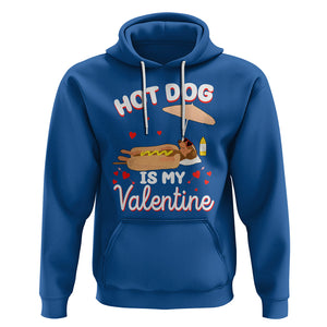 Valentine's Day Hoodie Funny Dachshund Hot-Dog Is My Valentine TS09 Royal Blue Printyourwear
