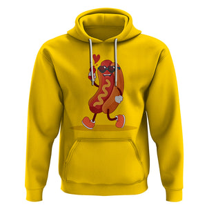 Valentine's Day Hoodie Heart Hot Dog Cute Sausage Bun Food Lover TS09 Daisy Printyourwear