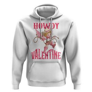 Howdy Valentine's Day Hoodie Cupid Retro Western Cowgirl Cowboy TS09 White Printyourwear