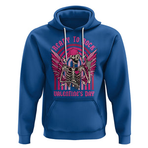 Skeleton Ready To Rock Valentine's Day Hoodie TS09 Royal Blue Printyourwear