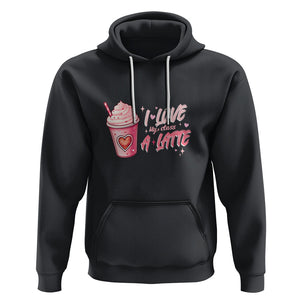 Valentine's Day Hoodie I Love My Class A Latte Teacher Coffee Lover TS09 Black Printyourwear
