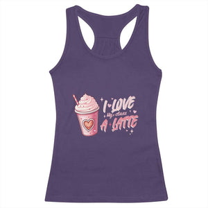 Valentine's Day Racerback Tank Top I Love My Class A Latte Teacher Coffee Lover TS09 Purple Print Your Wear