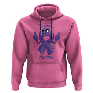 FxxK Anorexia Eating Disorder Purple Ribbon Mental Health Awareness Hoodie TS09 Azalea Printyourwear