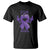 FxxK Anorexia Eating Disorder Purple Ribbon Mental Health Awareness T Shirt TS09 Black Printyourwear