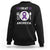 I Beat Anorexia Purple Ribbon Eating Disorder Sweatshirt TS09 Black Printyourwear