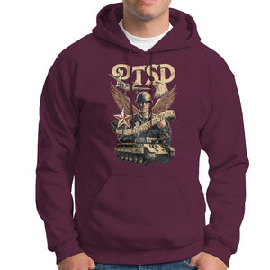 PTSD Awareness Hoodie Not All Wounds Are Visible Veteran Mental Health TS09 Maroon Printyourwear