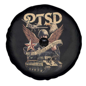 PTSD Awareness Spare Tire Cover Not All Wounds Are Visible Veteran Mental Health TS09 Print Your Wear
