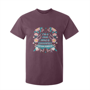 I'm A Mom And A Therapist T Shirt For Kid Nothing Scares Me TS09 Maroon Print Your Wear