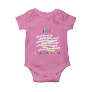 I'm A School Counselor Baby Onesie School Psychologist TS09 Azalea Print Your Wear